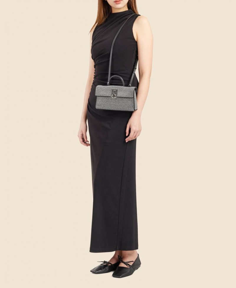 Black White Women's Cafuné Stance Wallet Crossbody Bags | AEA434ZZ
