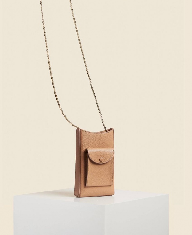 Brown Women's Cafuné Camber Sling Phone Bag | ZKX3179PL
