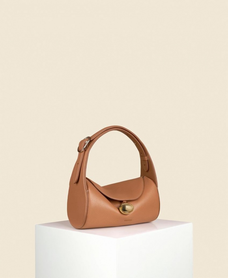 Brown Women\'s Cafuné Drop Duffel Shoulder Bags | LGQ7470OS