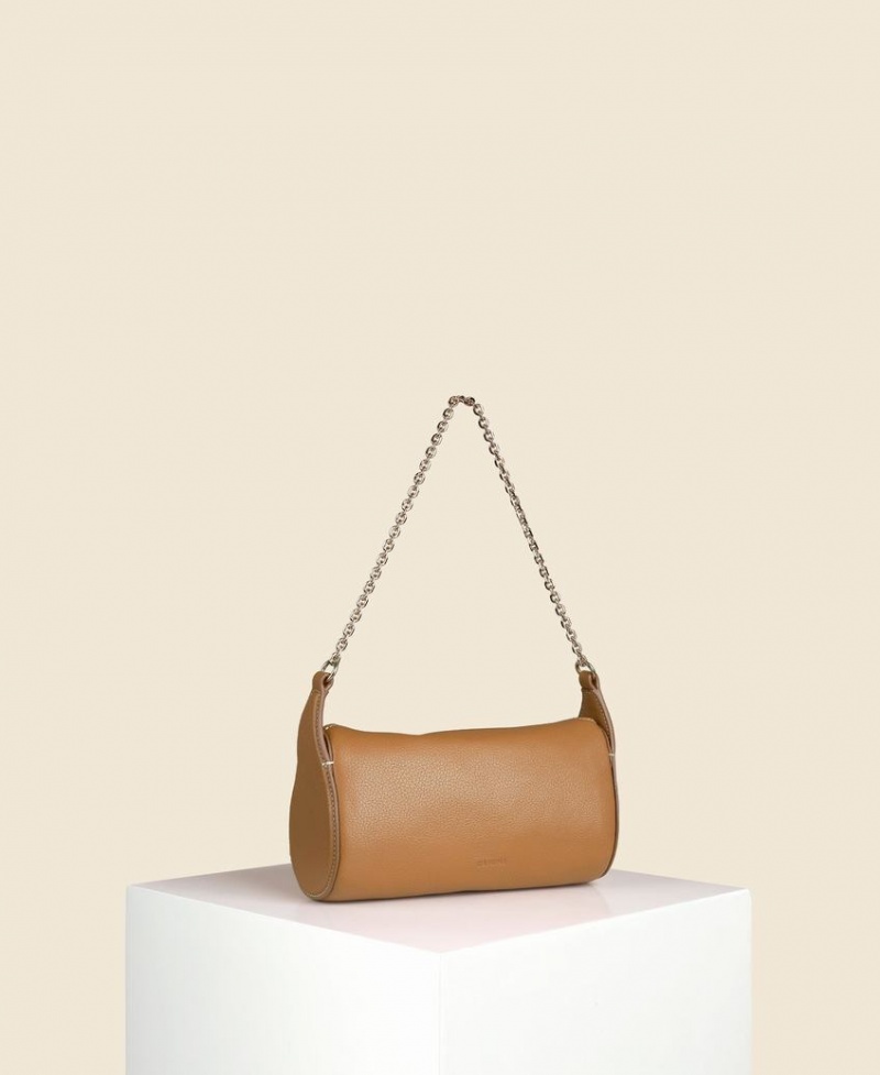 Brown Women's Cafuné Mini Drop Duffel Shoulder Bags | NFP4125GD