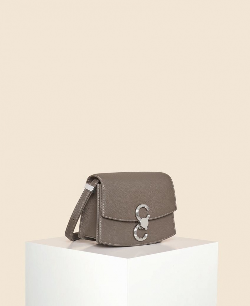 Grey Brown Women\'s Cafuné Small Pendulum Crossbody Bags | XKW2899BZ
