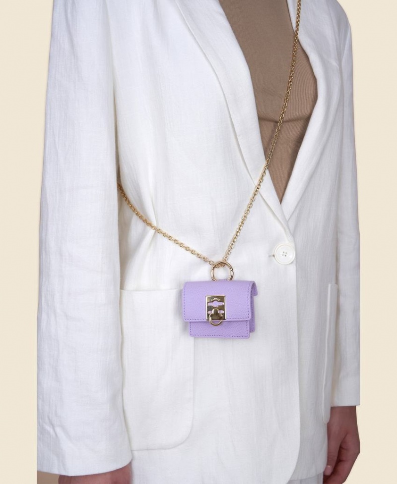 Purple Women's Cafuné Stance Pod AirPods Case Mini Bags | MGM6273QO